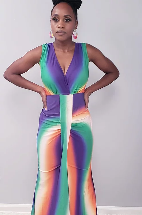 tie dye maxi dresses Joem Tie Dye Maxi Dress Small