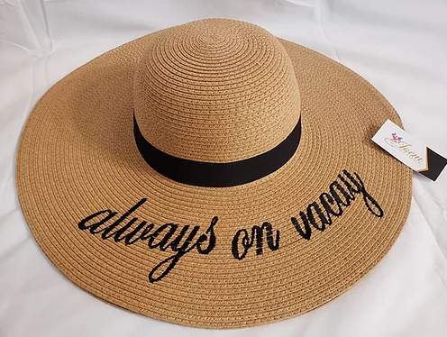 Natural Seagrass Hat - always on vacay